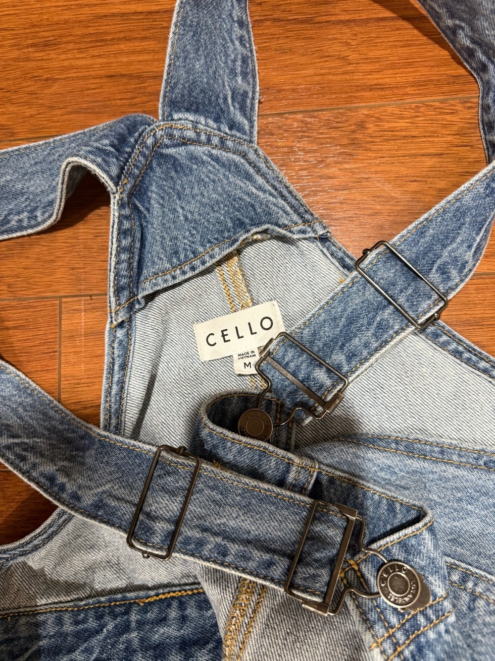 Cello Medium Wash Denim Overalls - Picture 5 of 6